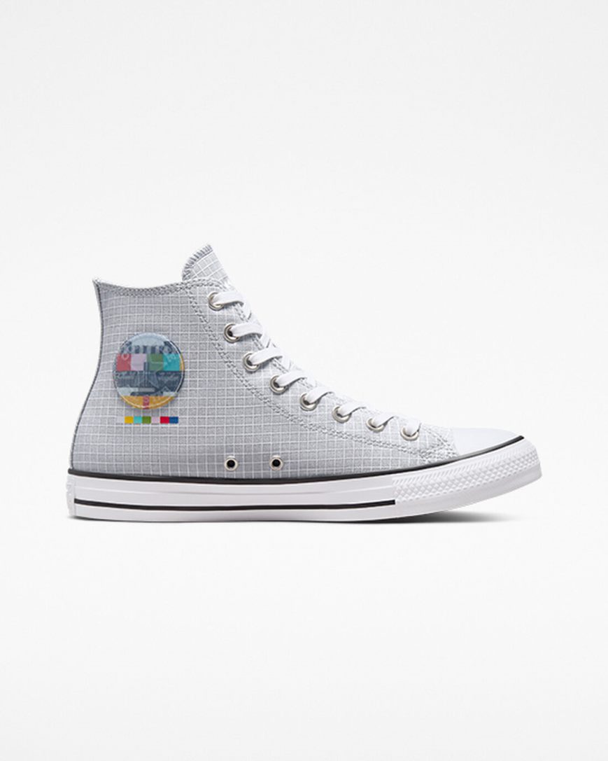 Dámské Boty Vysoké Converse Chuck Taylor All Star Color Grid Šedé Viacfarebný | CZ SOR3157